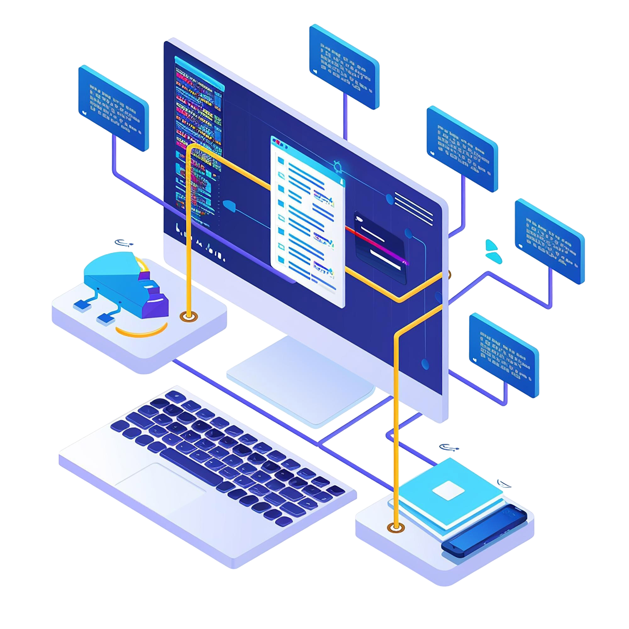 Software development illustration